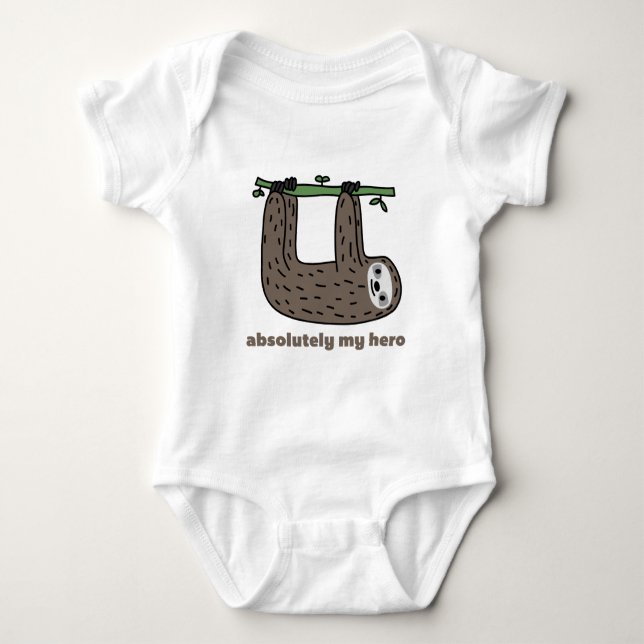Trägheit der Held Baby Strampler (Vorderseite)
