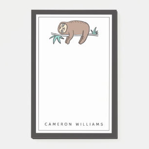 Trägheit sagt sich entspannen post-it klebezettel