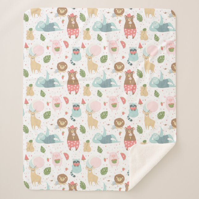 Trägheit u. Freund-Muster Sherpadecke (Vorderseite)