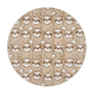 Trägheiten u. Kaffee-Muster Schneidebrett