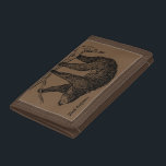 Trägheits-Ausstatter-Geldbörse Browns Trifold Geldbörse<br><div class="desc">Umfassen Sie Ihre Liebe für Sloths mit dieser einzigartigen,  Vintagen schauenden dreifachgefalteten Slothentwurfsgeldbörse.</div>