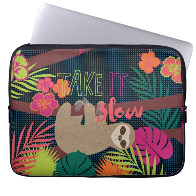 Trägheits-Leben - nehmen Sie es langsam Laptopschutzhülle (Vorderseite)