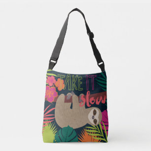 Trägheits-Leben - nehmen Sie es langsam Tragetaschen Mit Langen Trägern