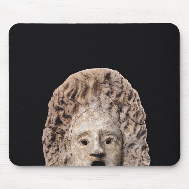 Tragische Maske Mousepad (Vorne)