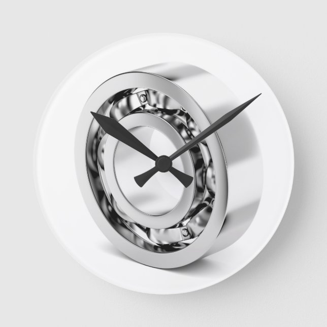 Traglager Runde Wanduhr (Vorderseite)