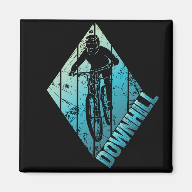 Trail Biking Downhill Mountain Biker Magnet (Vorne)