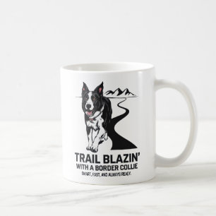 Trail Blazin's Border Collie Adventure Design Kaffeetasse