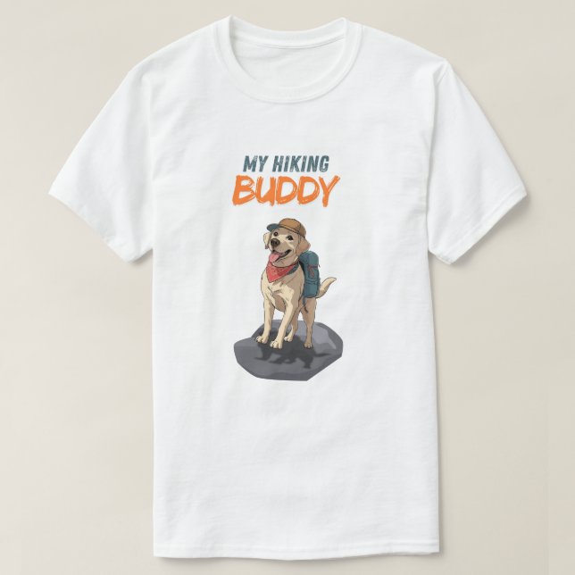 Trail Buddy – Abenteuer mit Labrador T-Shirt (Design vorne)