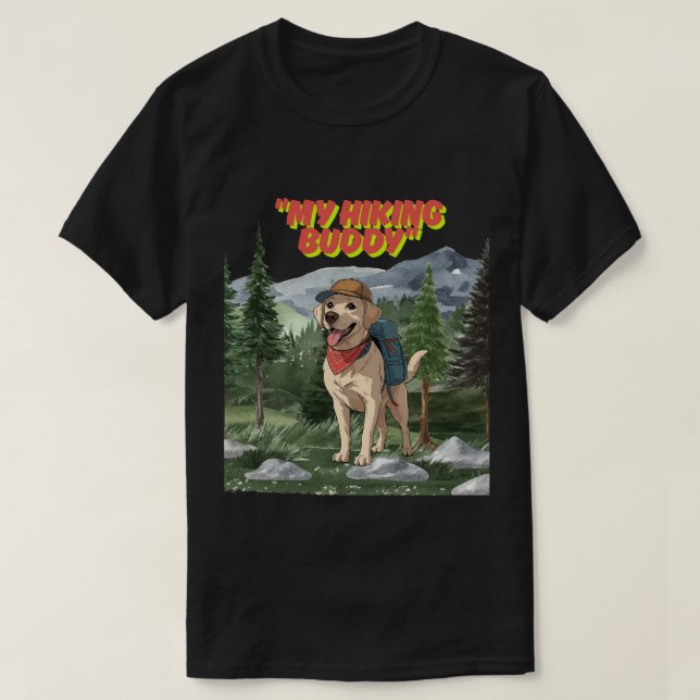 Trail Buddy – Abenteuer mit Labrador T-Shirt (Design vorne)