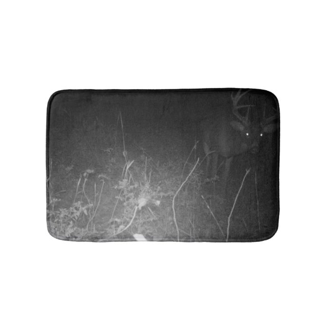 Trail Camera Monster Buck Bath Mat Badematte (Vorderseite)