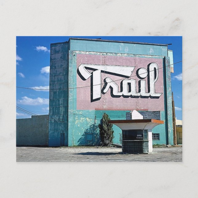 Trail Drive-In Theater, Route 66, Amarillo, Texas Postkarte (Vorderseite)
