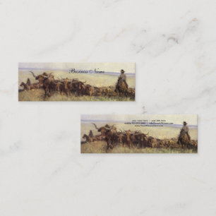 Trail Herd nach Wyoming von WHD Koerner Mini Visitenkarte