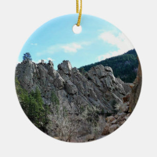 Trail in Jefferson County, Colorado Keramik Ornament