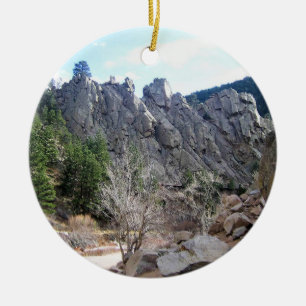Trail in Jefferson County, Colorado Keramik Ornament