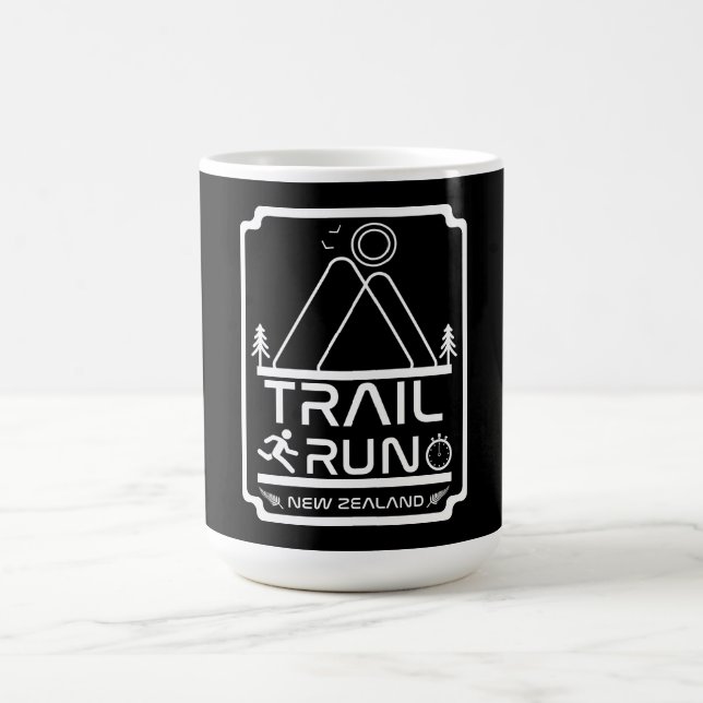 Trail Lauf Neuseeland Kaffeetasse (Mittel)
