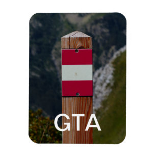 Trail Marker, Grand Tour of the Alps, GTA Magnet
