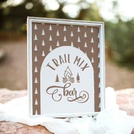 Trail Mix Bar One Happy Camper Geburtstag Poster