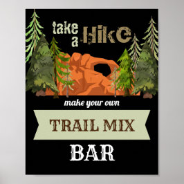 Trail Mix Bar Sign Poster