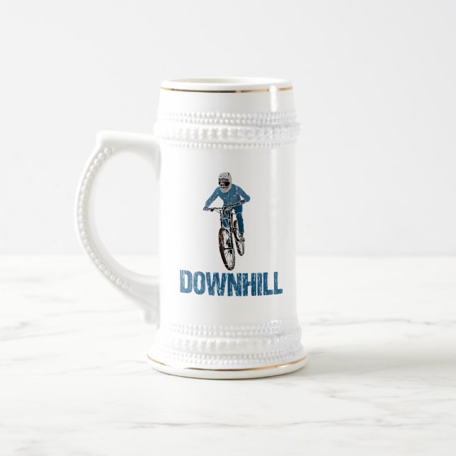 Trail Mountain Biker Downhill Bierglas (Links)