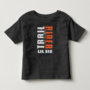 Trail Rider Biker Lil Sis Custom Family Cyclist Kleinkind T-shirt