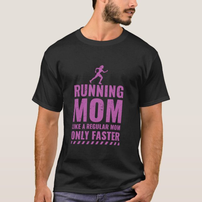 Trail Runner Funny Fitness Running Marathon Mama M T-Shirt (Vorderseite)