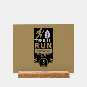 Trail Runner Rennen Wettbewerb Acrylschild
