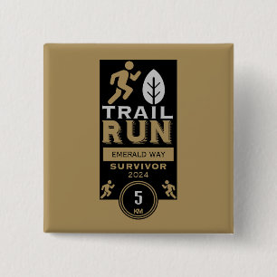 Trail Runner Rennen Wettbewerb Button