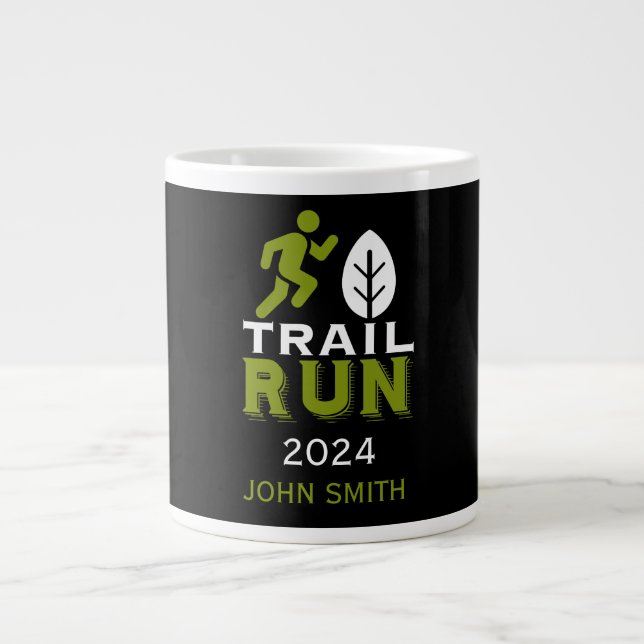 Trail Runner Rennen Wettbewerb Jumbo-Tasse (Vorderseite)