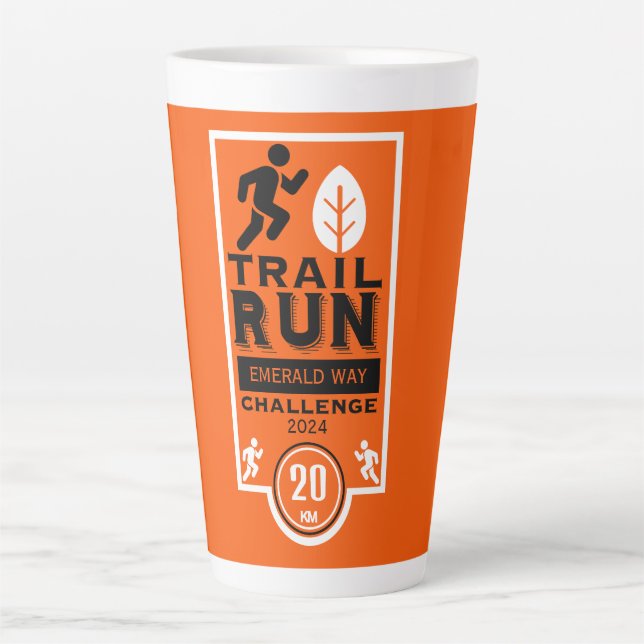 Trail Runner Rennen Wettbewerb Milchtasse (Vorderseite)