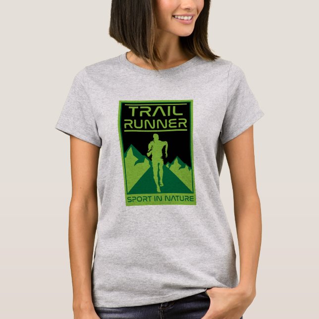 Trail Runner Sport in der Natur T-Shirt (Vorderseite)