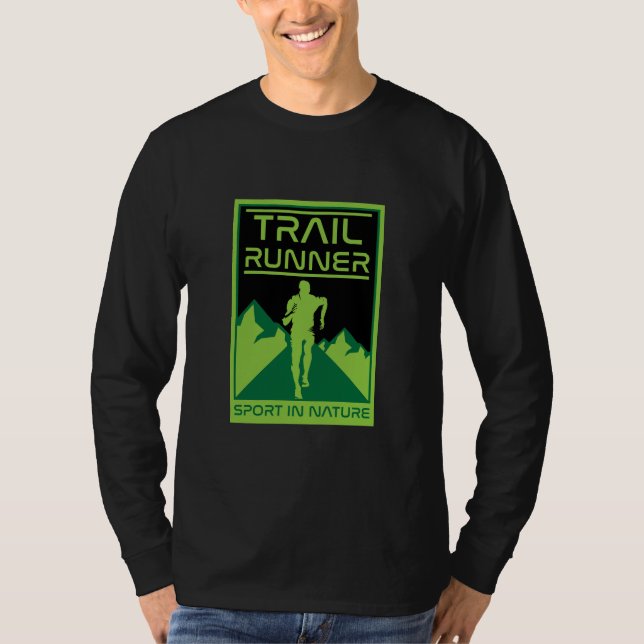 Trail Runner Sport in der Natur T-Shirt (Vorderseite)