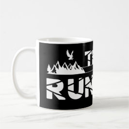 Trail Running Adler Berge Wald Schuhe Profil Kaffeetasse
