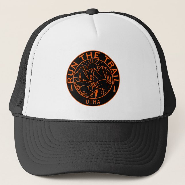 Trail Running America Truckerkappe (Vorderseite)