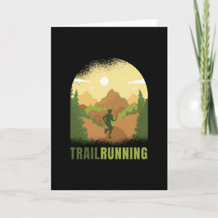 Trail Running Runner Mountains im Freien Karte