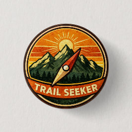 Trail Seeker Abzeichen | Outdoor-Abenteuer-Auszeic Button