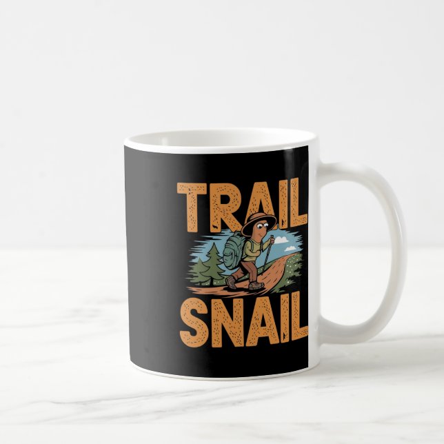 Trail Snail - Funny Wiker Putsch Kaffeetasse (Rechts)