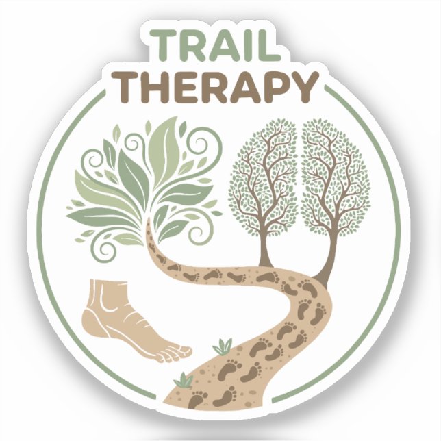Trail Therapy Aufkleber (Vorderseite)