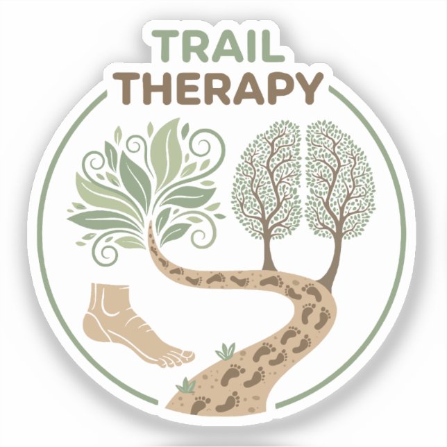 Trail Therapy Aufkleber (Vorderseite)