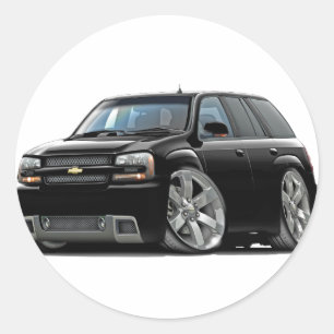 Trailblazer Black Truck Runder Aufkleber