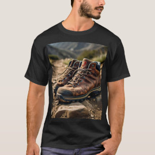Trailblazer: Wanderstiefel auf dem Rugged Terrain  T-Shirt