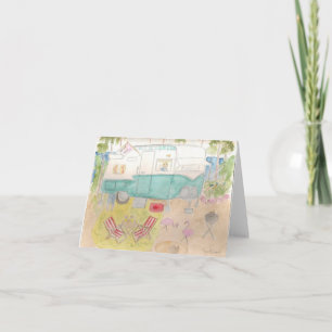 Trailer Art - Shasta Beach Camp Karte