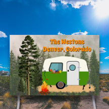 Trailer Camping Campingplatz Personalisiertes Zeic