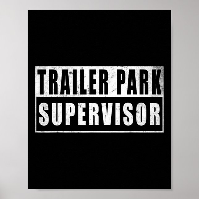 Trailer Park Supervisor Funny Vintage  Poster (Vorne)