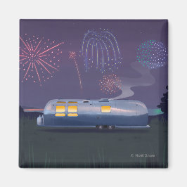 Trailer Silver RV & Night Sky Magnet