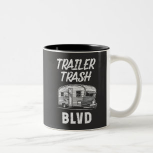 Trailer Trash Blvd Zweifarbige Tasse