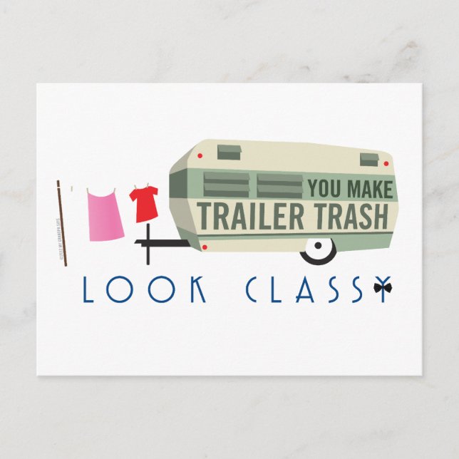 Trailer Trash Postkarte (Vorderseite)