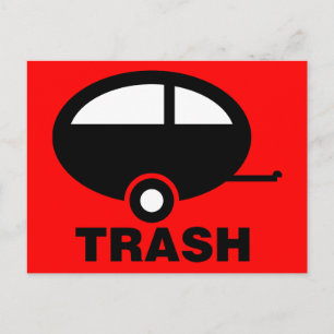Trailer Trash ~ RV Travel Camping Postkarte