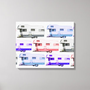 Trailer Vintag Leinwanddruck