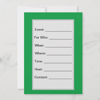 Trailfahrt 8 Einladung, Größe: 5" x 7" Einladung