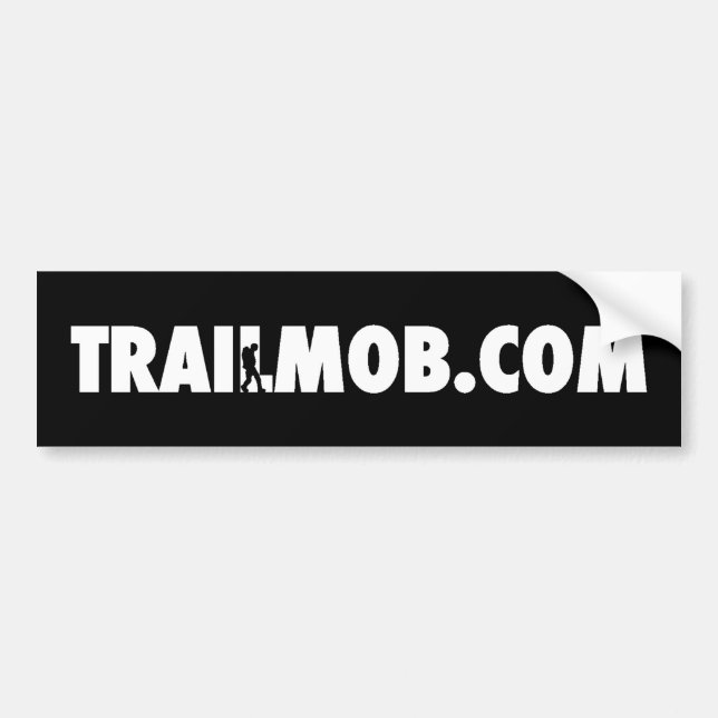 TrailMob - klassischer Stoßdämpfer Autoaufkleber (Vorne)